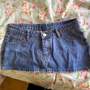 Mini Jean Skirt